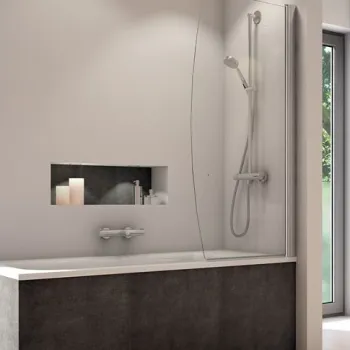 Paravan cada SanSwiss Solino SOLB1  un element mobil  85x150cm imagine