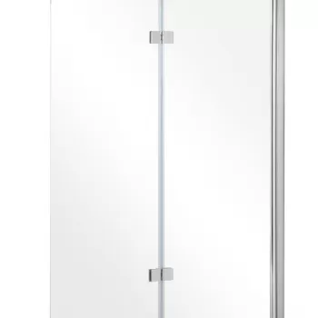 Paravan de cada Besco Avigo 2 100x145cm doua elemente mobile profil crom lucios imagine