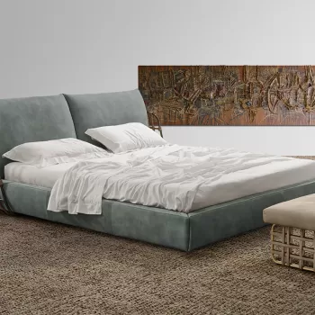 Pat Gamma Dandy Cocoon Night L35 Braided pentru saltea 190x200 piele Burt F617 HandMade in Italy imagine