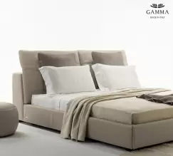 Pat Gamma Sound Night pentru saltea 200x200cm piele Piuma E537 HandMade in Italy imagine