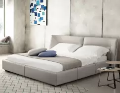 Pat Gamma Tulip Night pentru saltea 180x200cm piele Zero Impact F300 HandMade in Italy imagine