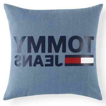 Perna decorativa Tommy Jeans TJ Logo 40x40cm albastru denim imagine