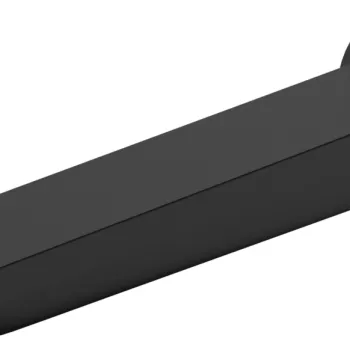 Pipa cada Hansgrohe Rebris E montaj incastrat 20cm negru mat imagine