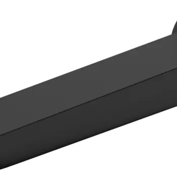 Pipa cada Hansgrohe Rebris E montaj incastrat 20cm negru mat imagine