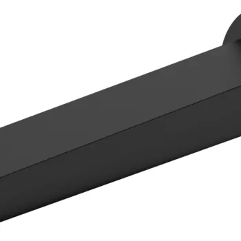 Pipa cada Hansgrohe Rebris S montaj incastrat 20cm negru mat imagine