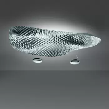 Plafoniera Artemide Cosmic Angel design Ross Lovegrove transparent imagine