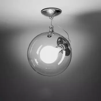 Plafoniera Artemide Miconos design Ernesto Gismondi transparent imagine