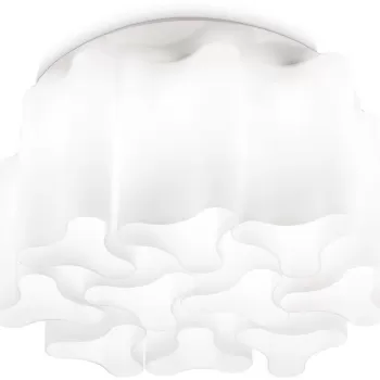 Plafoniera Ideal Lux Compo PL10 max 10x60W E27 d73.5cm alb imagine