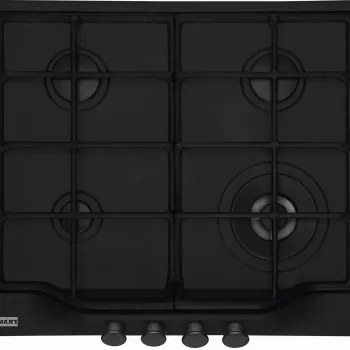 Plita gaz incorporabila Franke Country FCH 604 3G TC MB C cu 4 arzatoare arzator tripla coroana gratare fonta Matte Black imagine