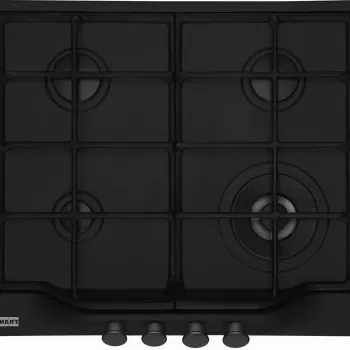 Plita gaz incorporabila Franke Country FCH 604 3G TC MB C cu 4 arzatoare arzator tripla coroana gratare fonta Matte Black imagine