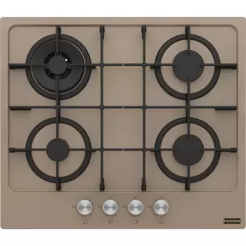 Plita gaz incorporabila Franke Maris 600 FHMA 604 3G DC OY C cu 4 arzatoare 60cm gratare fonta Oyster imagine