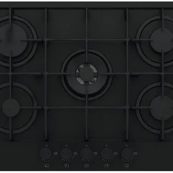 Plita gaz incorporabila Franke Maris 750 FHMA 755 4G DC MB C cu 5 arzatoare  75cm  gratare fonta  Matte Black imagine