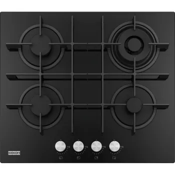 Plita gaz incorporabila Franke Maris FHMA 604 3G DC BK C cu 4 arzatoare  60cm  gratare fonta  Nero imagine