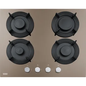 Plita gaz incorporabila Franke Maris Free by Dror FHMF 604 4G C cu 4 arzatoare 60x51cm gratare fonta Oyster imagine