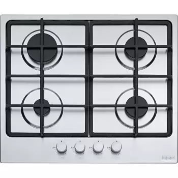 Plita gaz incorporabila Franke Smart 600 FHSM 604 4G XS C cu 4 arzatoare 60cm gratare fonta Inox imagine