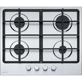 Plita gaz incorporabila Franke Smart 600 FHSM 604 4G XS C cu 4 arzatoare  60cm  gratare fonta  Inox imagine