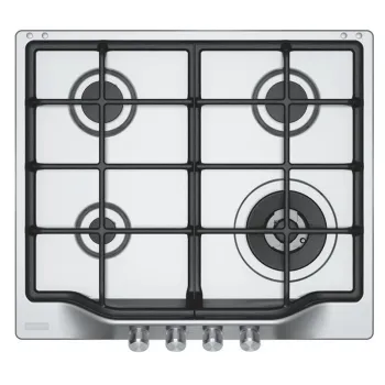 Plita gaz incorporabila Franke Trend Line 600 FHTL 604 3G TC XS C 4 arzatoare 60cm gratare fonta Inox Satinat imagine