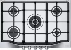 Plita gaz incorporabila Franke Trend Line 750 FHTL 755 4G TC XS C 5 arzatoare 75cm gratare fonta Inox Satinat imagine
