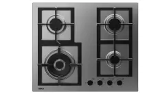 Plita gaz incorporabila Teka EFX 60.1 4G AI AL DR CI cu 4 arzatoare 60 cm butoane frontale metalice gratare fonta inox imagine