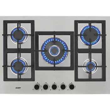 Plita gaz incorporabila Teka EFX 70.1 5G AI AL DR CI cu 5 arzatoare 75 cm butoane frontale metalice gratare fonta inox imagine