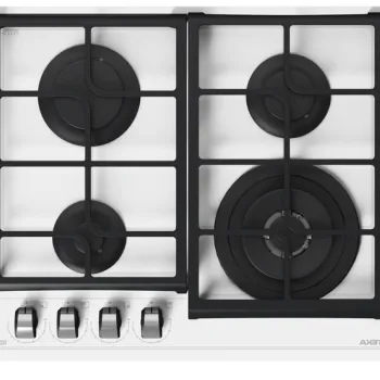 Plita gaz incorporabila Teka GZC 64321 cu 4 arzatoare 60cm gratare fonta Cristal alb imagine