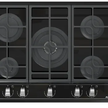 Plita gaz incorporabila Teka Maestro GZC 75330 cu 5 arzatoare 70cm gratare fonta ExactFlame suprafata vitroceramica Cristal Negru imagine