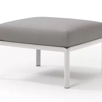 Pouf exterior Nardi Komodo 5 72x72cm cadru alb perna gri komodo imagine