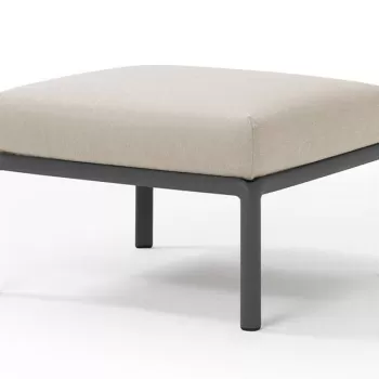 Pouf exterior Nardi Komodo 5 72x72cm cadru antracit perna gri Tech Panama imagine