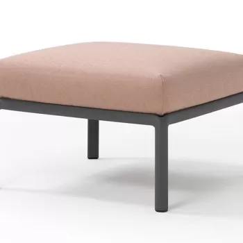 Pouf exterior Nardi Komodo 5 72x72cm cadru antracit perna roz quarzo imagine