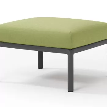 Pouf exterior Nardi Komodo 5 72x72cm cadru antracit perna verde avocado Sunbrella imagine