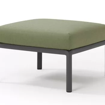 Pouf exterior Nardi Komodo 5 72x72cm cadru antracit perna verde giungla Sunbrella imagine