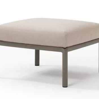 Pouf exterior Nardi Komodo 5 72x72cm cadru taupe perna canvas Sunbrella imagine