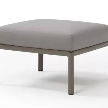 Pouf exterior Nardi Komodo 5 72x72cm cadru taupe perna gri komodo imagine