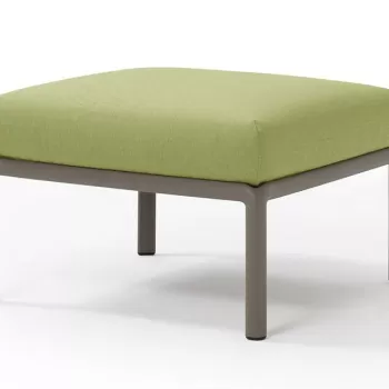 Pouf exterior Nardi Komodo 5 72x72cm cadru taupe perna verde avocado Sunbrella imagine