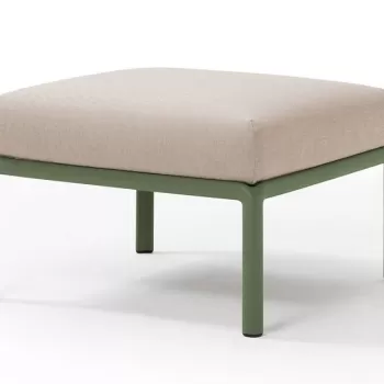 Pouf exterior Nardi Komodo 5 72x72cm cadru verde perna canvas Sunbrella imagine