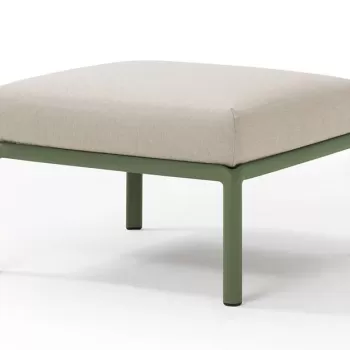 Pouf exterior Nardi Komodo 5 72x72cm cadru verde perna gri Tech Panama imagine