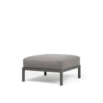 Pouf exterior Nardi Maximo 82.5x82.5cm cadru gri Basalto perna gri Lava Sunbrella imagine