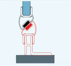 Profil de perete pentru usa de nisa Sanswiss Solino imagine