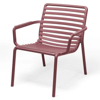 Scaun exterior Nardi Doga Relax rosu marsala imagine