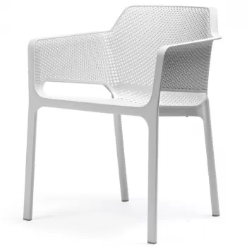 Scaun exterior Nardi Net alb imagine