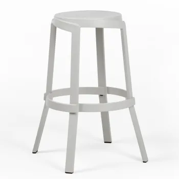 Scaun exterior Nardi Stack Maxi 48cm  h 76.5cm  gesso imagine