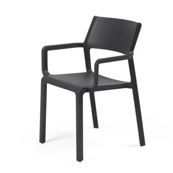 Scaun exterior Nardi Trill Armchair cu brate antracit imagine