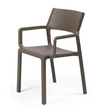 Scaun exterior Nardi Trill Armchair cu brate  maro imagine