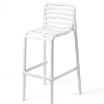 Scaun inalt exterior Nardi Doga Stool  h75cm  alb imagine