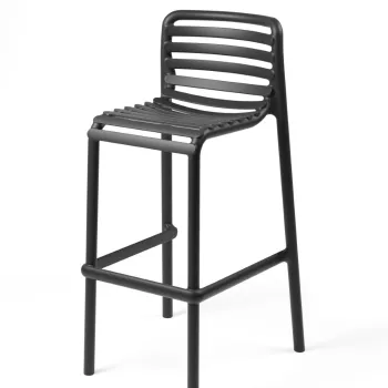 Scaun inalt exterior Nardi Doga Stool  h75cm  antracit imagine