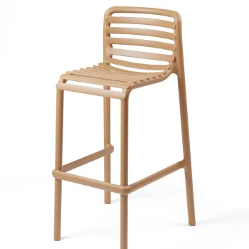 Scaun inalt exterior Nardi Doga Stool  h75cm  cappuccino imagine