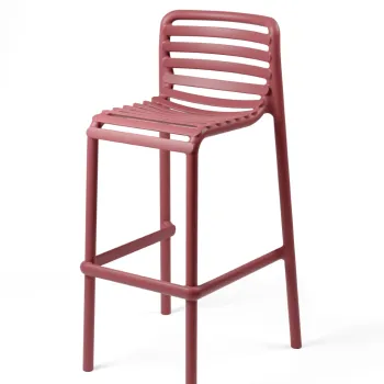 Scaun inalt exterior Nardi Doga Stool  h75cm  marsala imagine