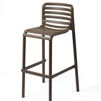 Scaun inalt exterior Nardi Doga Stool  h75cm  tabacco imagine
