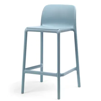 Scaun inalt exterior Nardi Faro Mini Stool  h65cm  celeste imagine