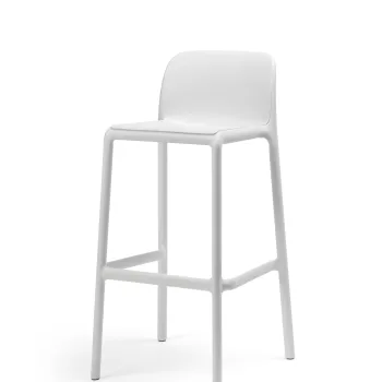 Scaun inalt exterior Nardi Faro Stool  h76cm  alb imagine